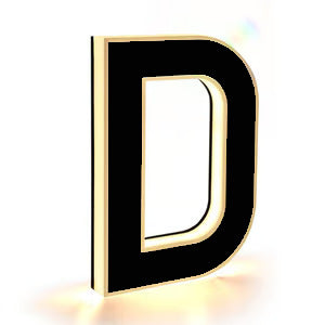 Christmas LED acrylic doorplate number light with festive Christmas design, illuminated for holiday home decoration.