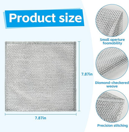 Urbanomax EcoSleek cleaning cloth shown in green, soft microfiber surface for effective household cleaning.