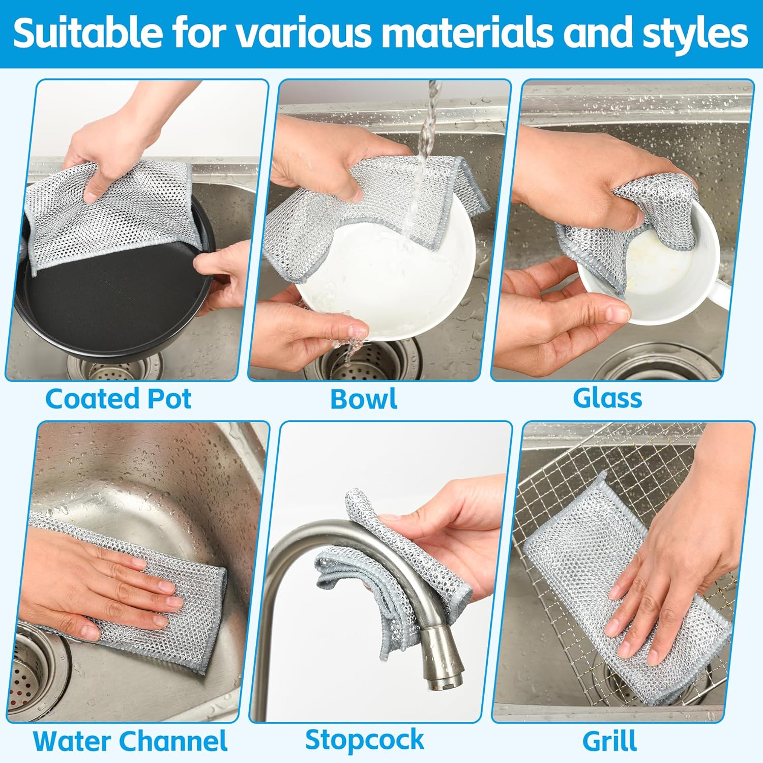 URBANOMAX EcoSleek cleaning cloth lying flat, made of eco-friendly material, ideal for kitchen and household cleaning tasks