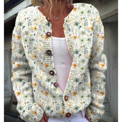 Urbanomax women's 3D digital printed cardigan sweatshirt jacket dress, featuring vibrant colorful patterns and a comfortable fit.