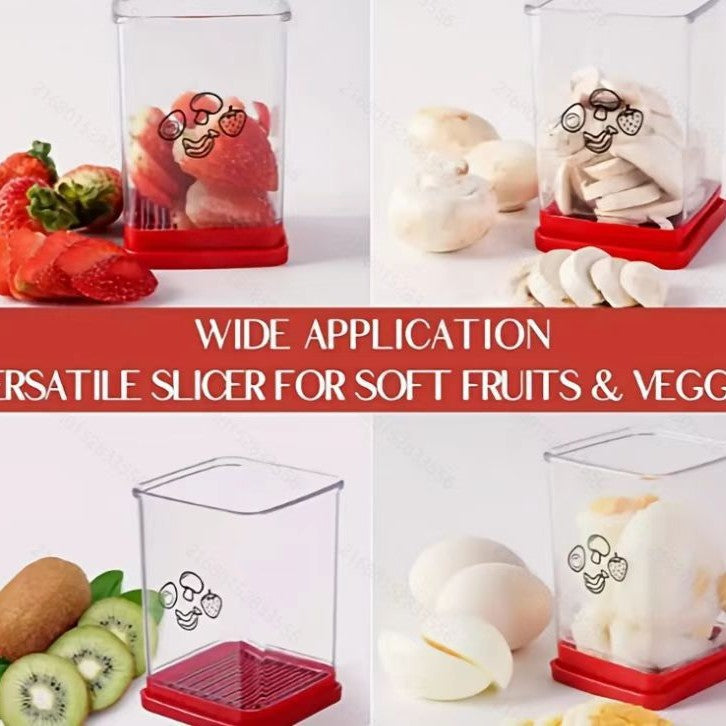Urbanomax ™ Smart Fruit and Vegetable Slicer with Christmas-themed design, showcasing versatile slicing blades and festive details.