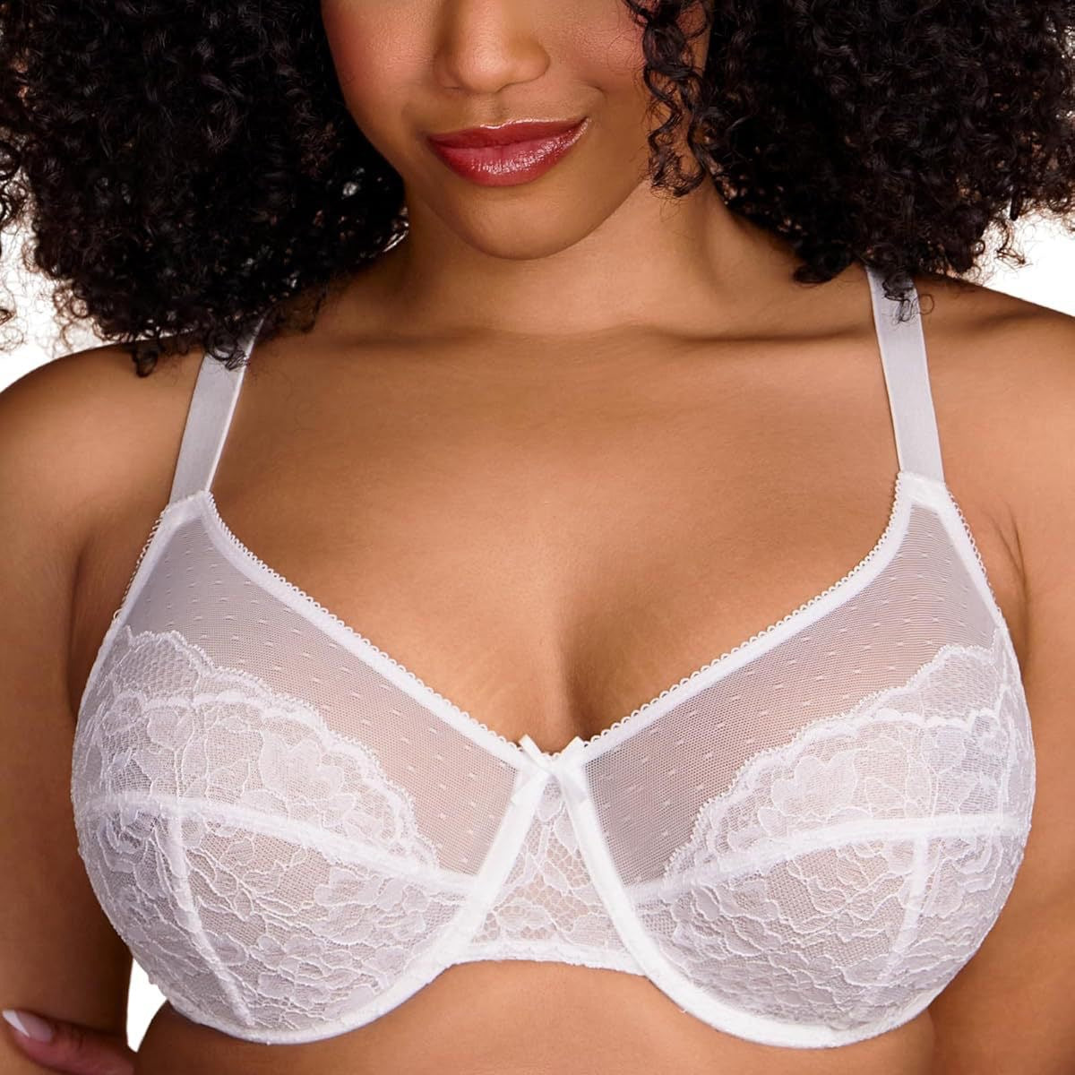 Urbanomax women's full coverage minimizer underwire bra with festive Christmas design, providing comfortable support and shaping.