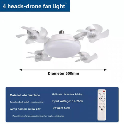 URBANOMAX remote control ceiling fan with integrated light, modern home lighting and air circulation fixture, sleek design