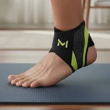 Christmas ankle support brace designed for stability and comfort, featuring adjustable straps and a sleek design.