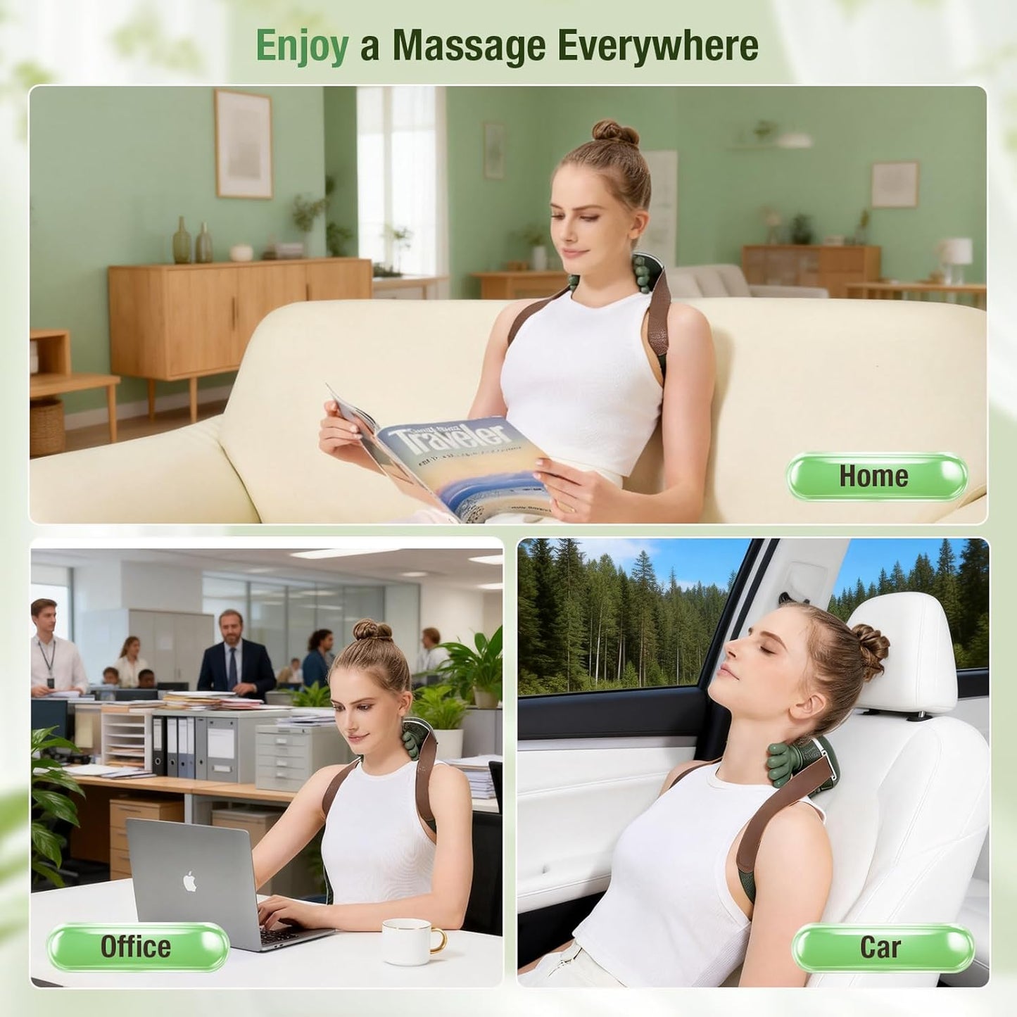 URBANOMAX Neck & Shoulder Pro massage device with ergonomic design for targeted relief on neck and shoulder muscles.