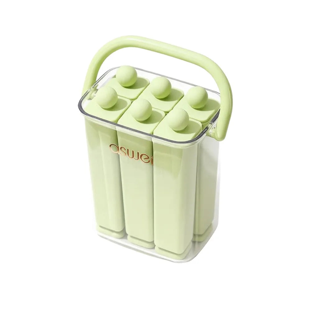 Silicone popsicle mold with lid by URBANOMAX for making homemade frozen treats in vibrant colors