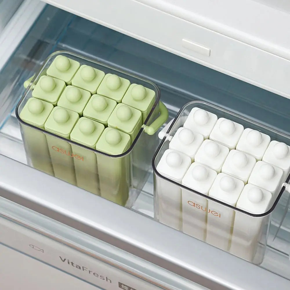Urbanomax silicone popsicle mold with lid, reusable ice pop maker for homemade frozen treats, flexible and easy to use.
