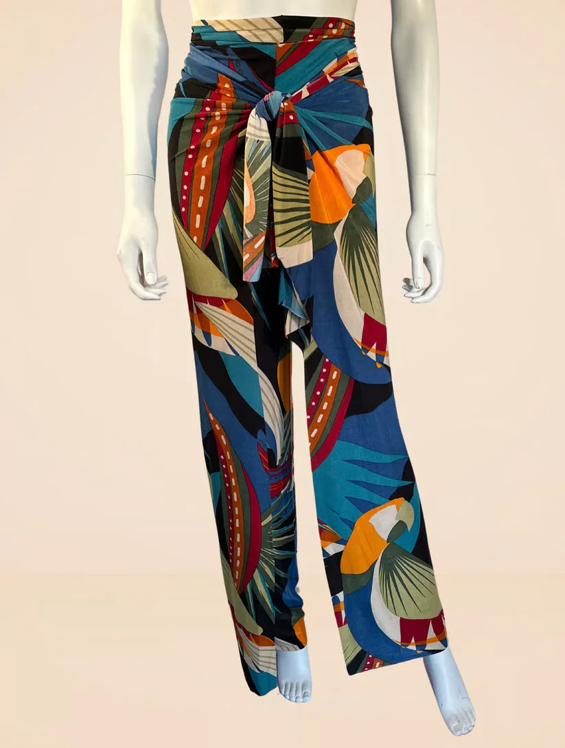 Urbanomax Thneed Wrap Pants for Women in soft fabric, featuring a stylish wrap design and comfortable fit.