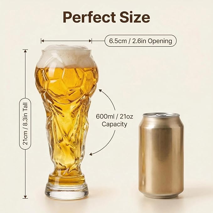 Hercules Football Themed Beer Glass