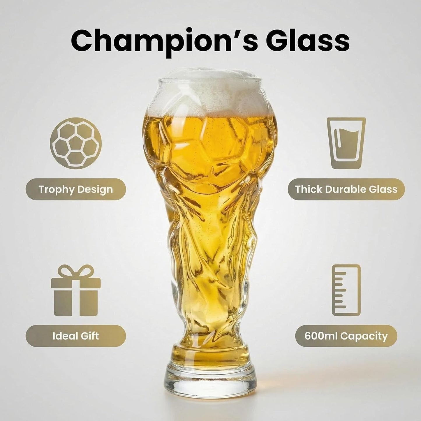 Hercules Football Themed Beer Glass