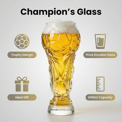 Hercules Football Themed Beer Glass