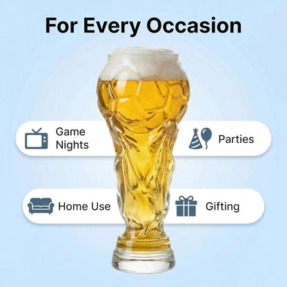 Hercules Football Themed Beer Glass